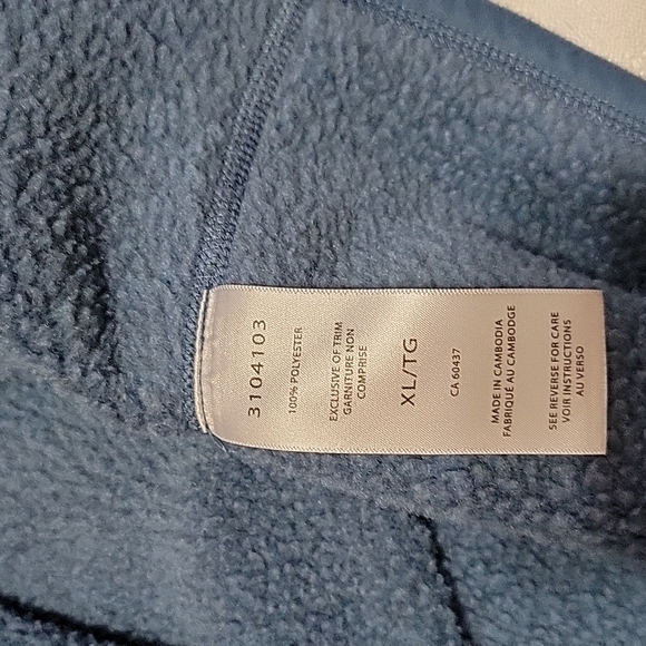 Sunice blue fleece quarter zip long sleeve pullover women's extra large - Picture 7 of 7